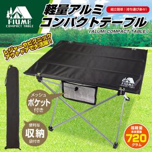 アルミテーブル 折りたたみ ローテーブル 携帯袋付き