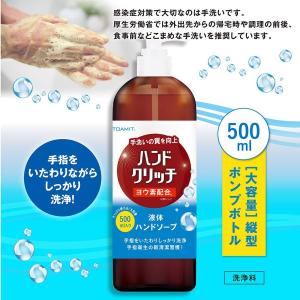 ハンドソープ 大容量 500ml 便利なポンプ式 液体ハンドソープ