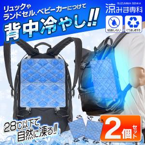 【1個550円】背中冷やし ランドセル 背中汗対策グッズ ひんやり リュック 冷やす ベビーカー 車内 凍結 クーラー 冷感 保冷剤 通勤 通学 /60N◇ 背中冷やし2個