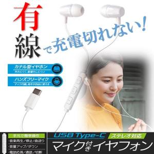 イヤホン ステレオ 有線 Type-C イヤホン...の商品画像