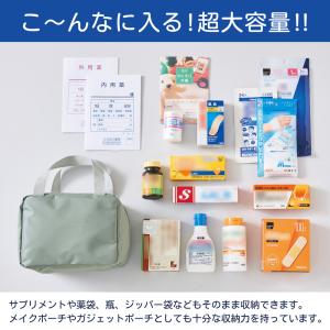 ＼大きく開く/ 一目瞭然バッグ 収納ポーチ 超...の詳細画像2