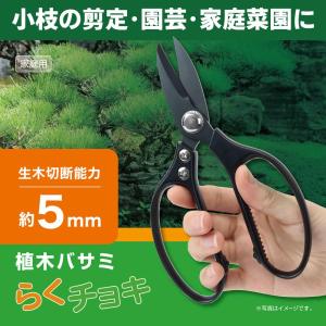 剪定ばさみ 強力 剪定 ばさみ ハサミ 庭 木 ガーデニング ガーデン 植木 園芸 枝切り 握りやすい らく切り ロック 作業 鋏 手入れ 家庭菜園 /60N◇ 植木バサミM