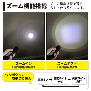 懐中電灯 ハンディライト LEDライト 2WA...の詳細画像4