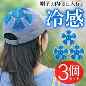 頭を冷やす 冷却パッド3個セット 帽子 クールパッド ひんやり 保冷剤 ヘルメット 自転車 冷感 スポーツ 夏 熱中症 暑さ対策 送料無料 3M◇ クールキーパー3個