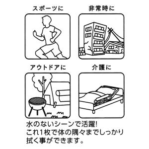 ウェットタオル 大判 体拭き 拭けるタオル 厚...の詳細画像4