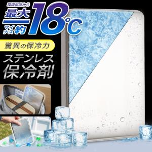 【急速冷凍＆長時間保冷】保冷剤 -18℃ ステンレス 凄冷 冷却プレート 2026年最新 繰り返し使える アイスパック 釣り キャンプ 熱中症対策 /60N◇ 冷却プレート