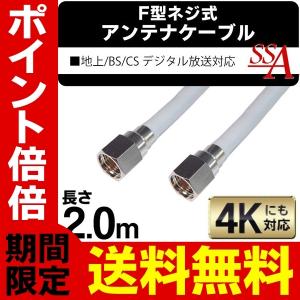 送料無料 アンテナケーブル 地上/BS/CS110度 デジタル放送対応 150cm 