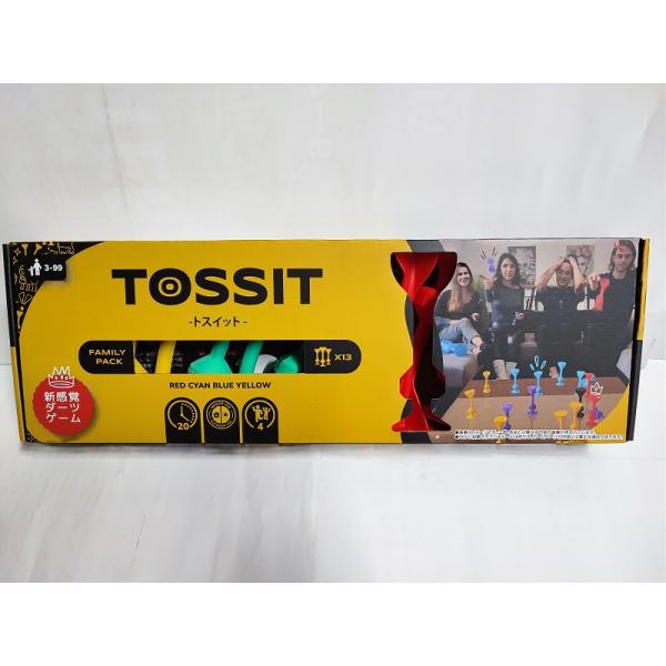 TOSSIT ファミリーパック　レッド シアン ブルー イエロー　 　新感覚ダーツゲーム　トスイット