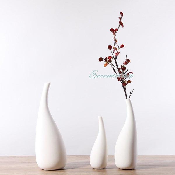 花瓶 一輪挿し 白 小さい フラワーベース 北欧 花瓶 陶器 シンプル インテリア ドライフラワー ...