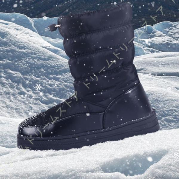 スノーブーツ ショートブーツ 冬ブーツ 撥水加工 ウインターブーツ 防寒靴 防水 スノーシューズ 滑...