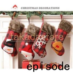 クリスマスソックス 靴下 クリスマスの鹿 雪だるま サンタクロース クリスマス クリスマスツリー 飾...