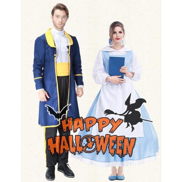 S〜XL Men&apos;s メイド  ハロウィン衣装 カップル  王子様 女性用  男性用 メンズ用   ...