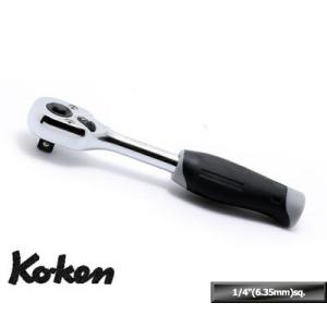 Ko-ken 2753JB 1/4sq. ラチェットハンドル プシュボタン式 （樹脂) 全長115mm コーケン Koken / 山下工研｜i-tools