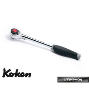 在庫数1 Ko-ken 3776J 3/8"差込 スイベルヘッド ラチェットハンドル (樹脂)全長2...
