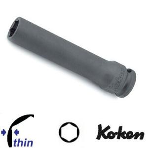 Ko-ken 13301M-22 3/8&quot;sq. 薄肉 インパクト ロングソケット 22mm  コー...