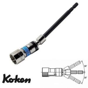 Ko-ken BD011N-21 薄肉 12角 電ドル 用 ユニバーサルソケット(ロング) 21mm...