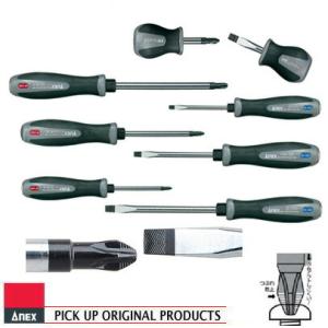 ANEX 1550-1560 特選ドライバー福袋 ACR 構造 スーパーフィット 貫通タイプ ８本組｜工具のお店i-TOOLS(アイツール)