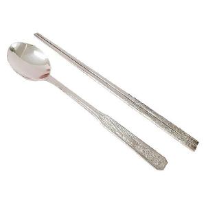 【新品】韓国名品スプーンと箸セット 楽天市場】スプーンと箸セット ステンレス食器 韓国雑貨 スプーン 箸
