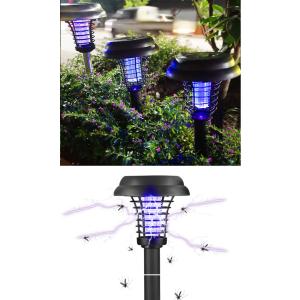 ソーラー充電 電気蚊取り器 殺虫ライト 捕虫器...の詳細画像1