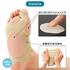 クッション付き 外反母趾 サポーター 2個組 ...の詳細画像5