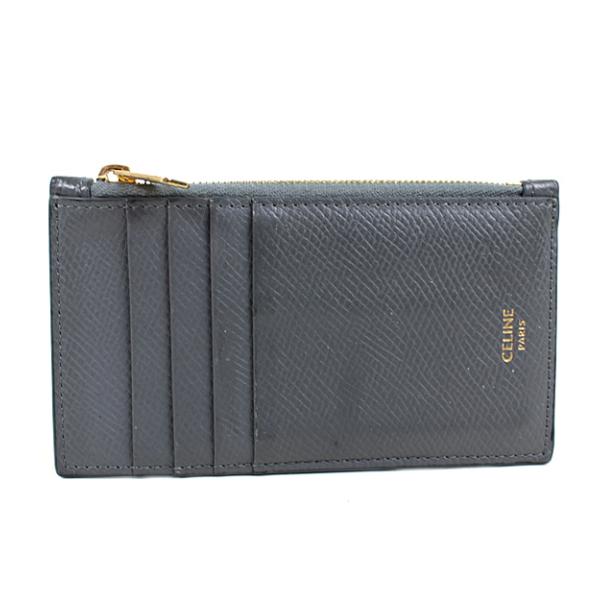 セリーヌ　コインケース　小銭入れ　カード入れ　カードケース　グレー　q802