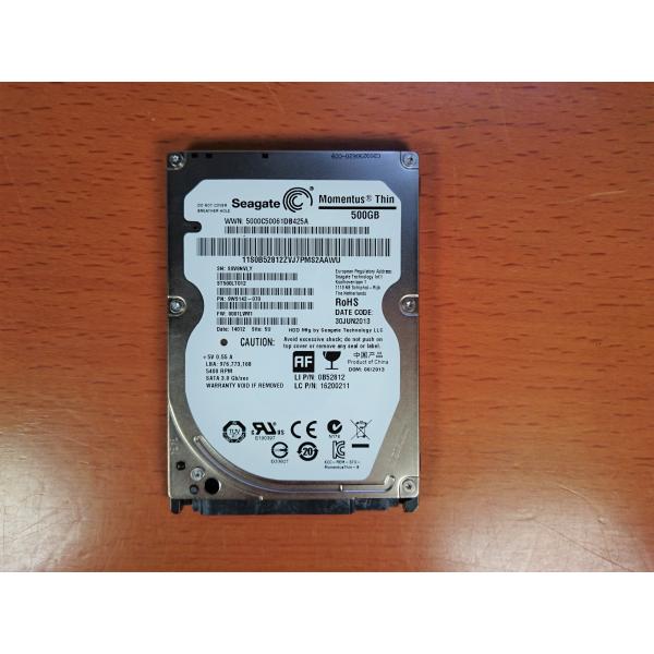 Seagate 2.5HDD 500GB 中古正常（500H未満）