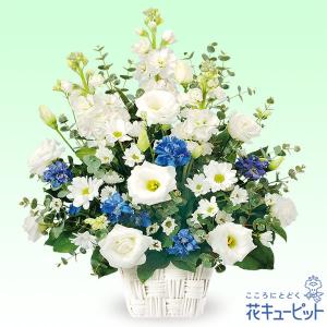 喪中見舞い・冬のお供え 花 お悔やみ 仏花 花キューピットのお供えのアレンジメント