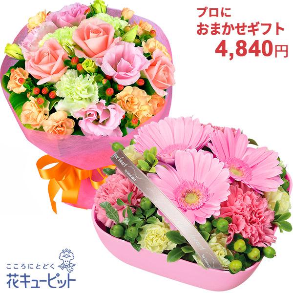 【お誕生日 プロにおまかせ】花キューピット17時締切 あすつく  翌日配達 お祝い 彼氏彼女 夫婦 ...