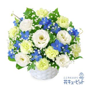 お供え・お悔やみの献花 仏花 供花 法要 枕花 お盆 お彼岸 四十九日 生花 翌日 花キューピットのお供えのアレンジメント