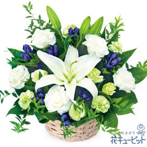 【お供え・お悔やみの花】花キューピット 翌日配達 仏花 供花 法要 枕花 お盆 お彼岸 四十九日 生花 お供えのアレンジメント