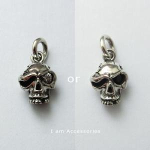 SKULL HEAD PENDANT SILVER925 CZ　/　スカルヘッドペンダント シルバー...