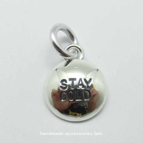 受注生産商品　ハンドメイド　ちょい足しペンダント　STAY GOLD シルバー925