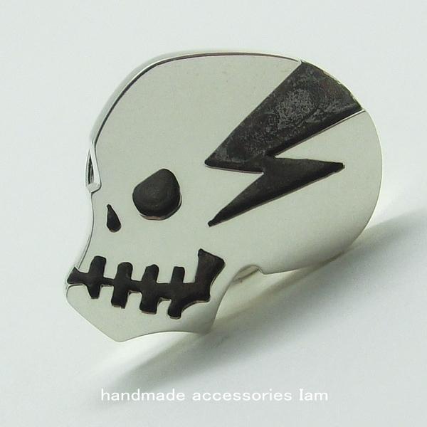 受注生産商品　スカルヘッドピンバッジ　シルバー925