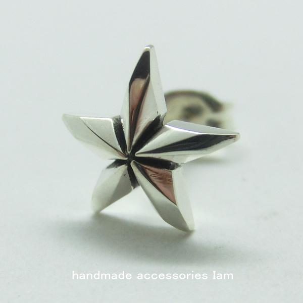 受注生産商品　片耳　ハンドメイド　美スタースタッドピアス　シルバー925