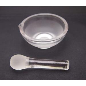 並ガラス製乳鉢　９０ｍｍ 硬質ガラス乳棒付