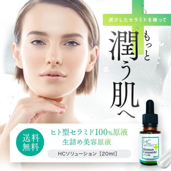 ヒト型セラミド原液100% 美容液 20ml（メール便は送料無料）