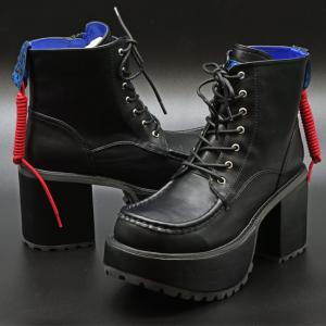 YOSUKE（ヨースケ） メンズ ブーツ スニーカー 厚底 ブラック 黒 厚底