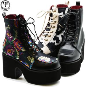 ヨースケ YOSUKE 厚底ブーツ レースアップブーツ ショートブーツ レディース 3510500