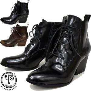 ヨースケ 厚底 ブーツ YOSUKE レースアップブーツ 厚底ブーツ