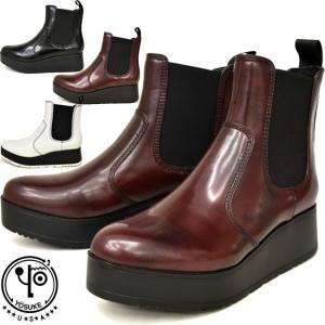 ヨースケ 厚底 ブーツ YOSUKE サイドゴアブーツ ショートブーツ