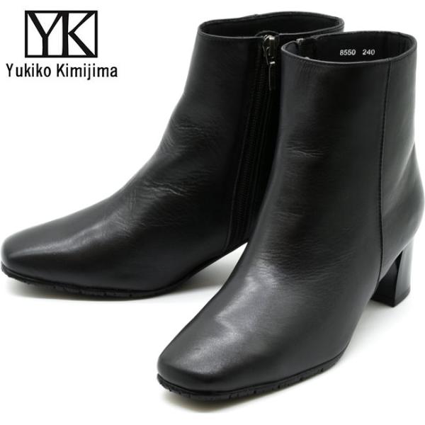 ブーツ レディース 厚底 ブラック 黒 ユキコ キミジマ Yukiko Kimijima ショートブ...