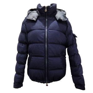 モンクレール MONCLER ダウンジャケット MONTGENEVRE モンジュネーブル ネイビー ウール ダウン フェザー 中古｜ibe7171