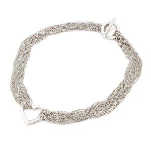 ティファニー Tiffany & Co ネックレス オープンハート 10連チェーン