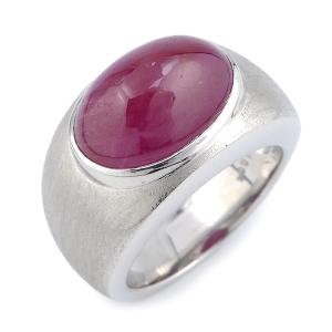 肌触りがいい レア非加熱天然バイカラースタールビー ルビー 1.62ct