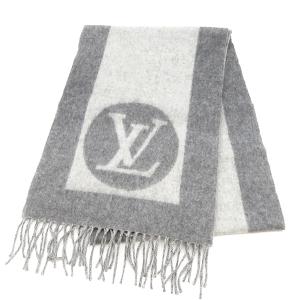 FENDI（フェンディ） マフラー ロゴ ニット ウール ホワイト