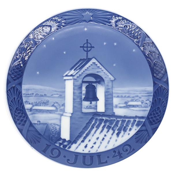 ロイヤルコペンハーゲン 食器 イヤープレート 1940年代  陶磁器 ブルー ヴィンテージ 北欧 飾...