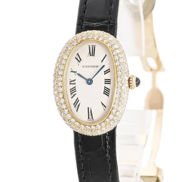 【3年保証】 カルティエ ベニュワール SM GGC98000 K18YG無垢 ダイヤ オーバル ヴ...