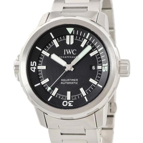 【3年保証】 IWC アクアタイマー オートマティック IW328803 ブラック 回転式インナーベ...