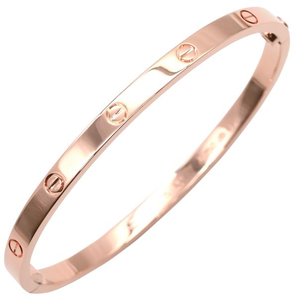 カルティエ ブレスレット LOVE ラブブレス ゴールド ピンクゴールド #15 Au750 18K...