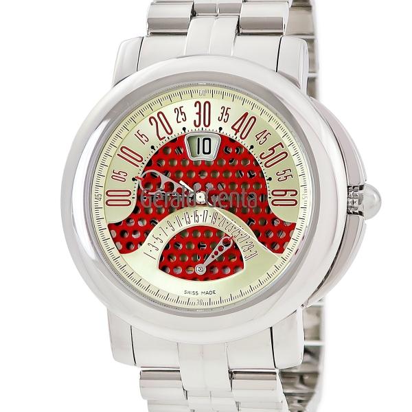 【3年保証】 ジェラルド・ジェンタ アリーナ バイレトロ デイト BSP.Y.10 ゴールド×レッド...